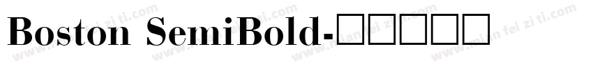 Boston SemiBold字体转换